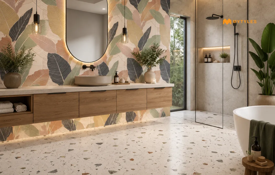 Vitrified tile in Bathroom
